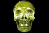 Realistic, Polished Jade (Nephrite) Skull #151220-2